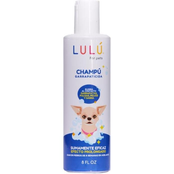 Champú Para Perros Lulú Garrapaticida 8 oz
