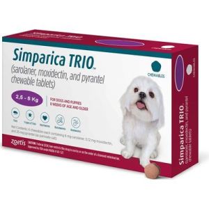 Pastilla Simparica Trio 2.5 A 5 Kg