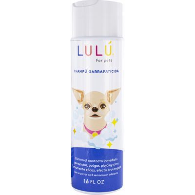 Champú Garrapaticida Lulú Para Perro 16 oz