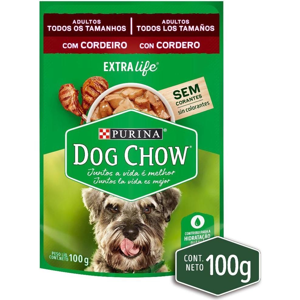Alimento Húmedo Para Perro Purina Dog Chow Adulto Sabor Cordero 100 g
