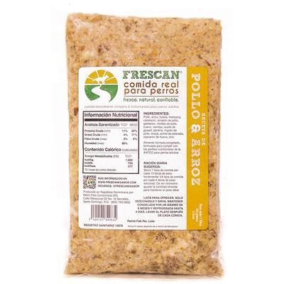 Alimento Para Perros Frescan Pollo y Arroz 1 lb
