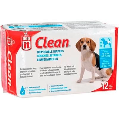 Dog It Pañales Desechables Perro Talla M 12 Unidades