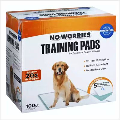 Alfombra No Worries Para Perro Entrenamiento (22 cm X 22 cm) 100 Unidades