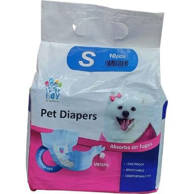 Pañales Para Perros Pet Boys Talle S 10 Unidades