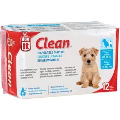 Dog It Pañales Pamper Perro Small 8-15 Lb 12 Unidades