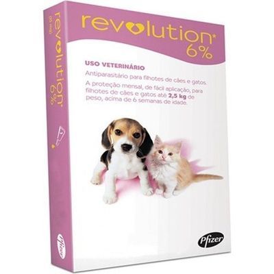 Revolution Pipeta Antipulgas Hasta 2.5 Kg Cachorro Perro Y Gato