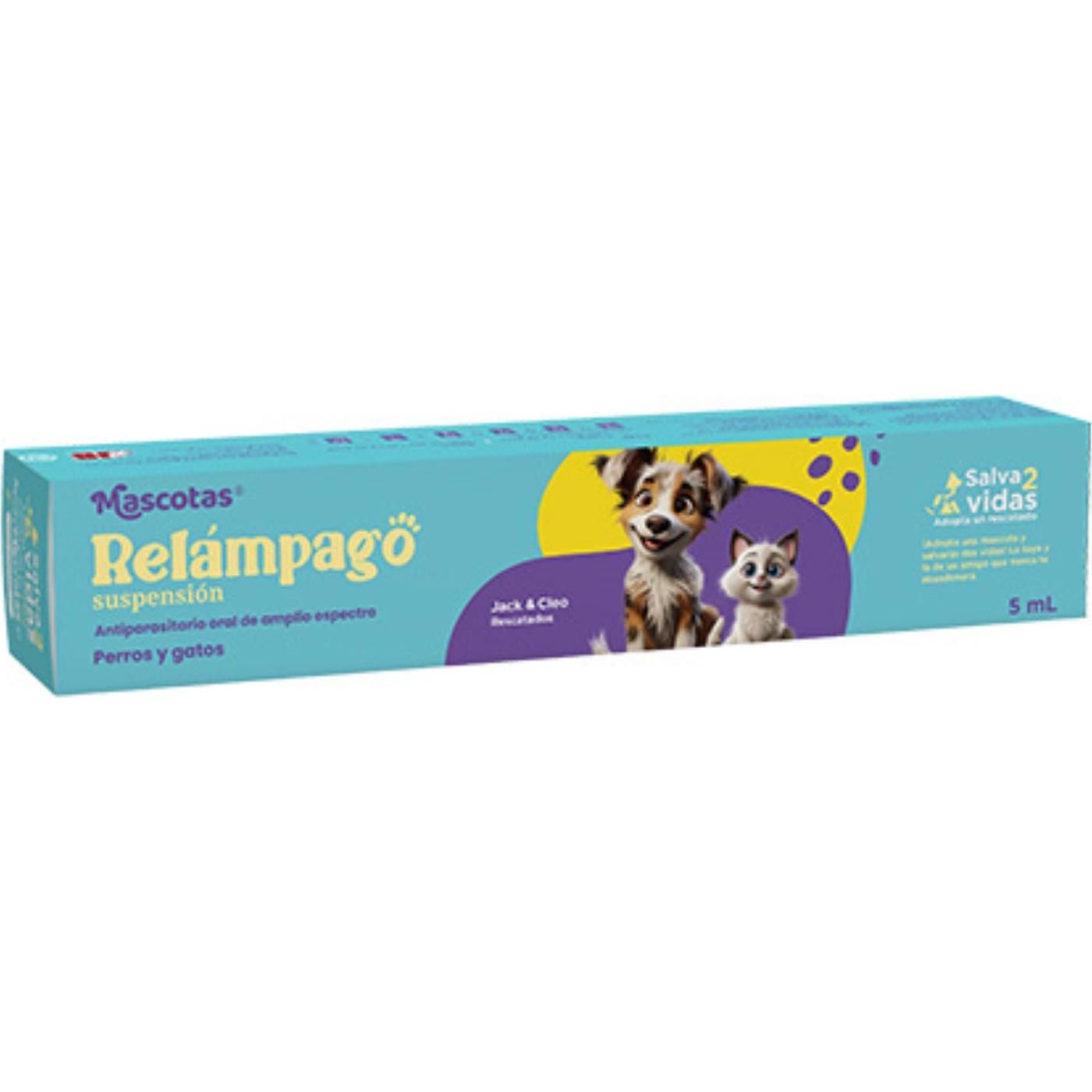 Antiparasitario Para Perros y Gatos Relampago 5 ml: imagen 1