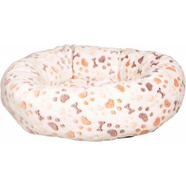 Cama Accesorio Para Mascota Redonda (50 X 40 Cm) Blanco Beige 1 unidad