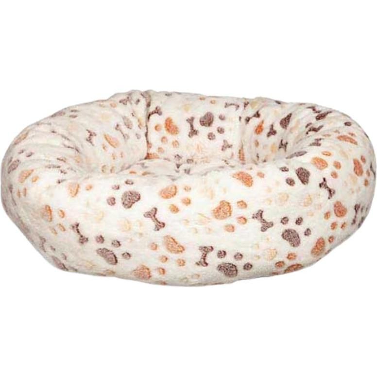 Cama Accesorio Para Mascota Redonda (60 X 55 Cm) Blanco Beige 1 unidad
