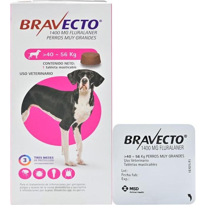 Bravecto 40 - 56 kg (1400 mg) 1 Unidad
