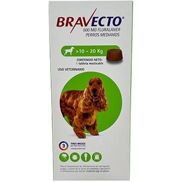 Desparasitante Externo Bravecto Para Perro 10-20 kg 1 Unidad