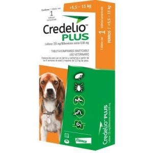 Pastilla Desparasitante Credelio 225 mg Plus Dog 5,5 kg - 11 kg 1 Unidad