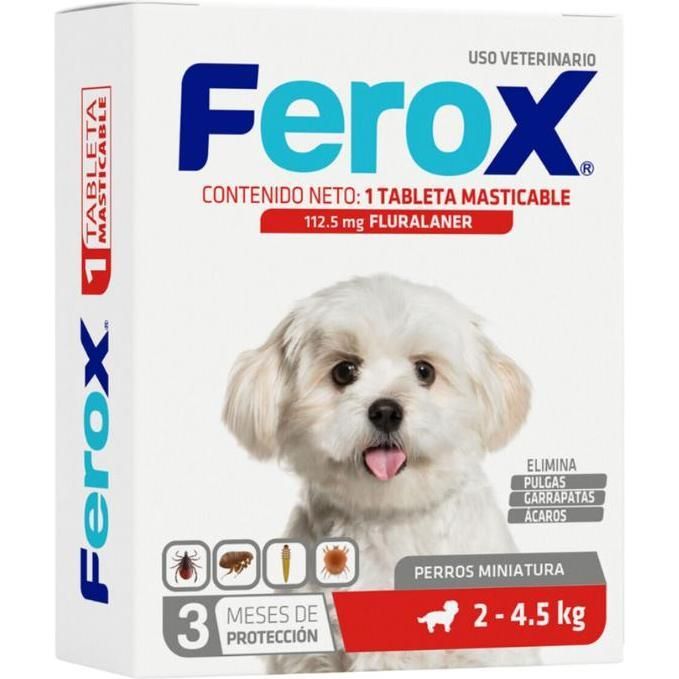 Desparasitante Externo Ferox Para Perro 2-4.5 kg 1 Unidad