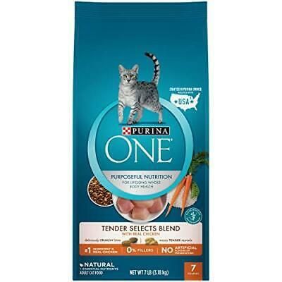 Alimento Para Gato Purina One Tender Selects Blend Cat Chicken Rice 7 lb