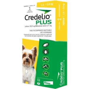 Pastilla Desparasitante Credelio Plus Dog (1.3Kg-2.5Kg) 56.25 mg 1 Unidad