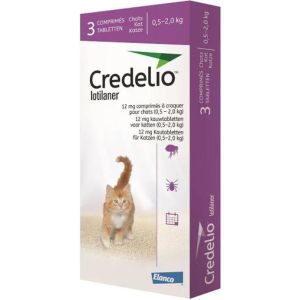 Credelio Elanco (05.-2 kg) Lotilaner (12 Mg) 3 Unidades