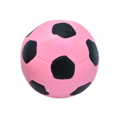 Pelota De Soccer Para Perros Mini Rosada 1 Unidad